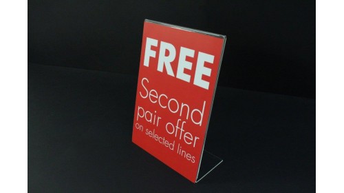 SCA402 A4 Sale Card - Free Second Pair Offer