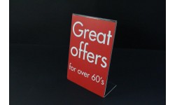 SCA408 A4 Sale Card - Great Offers for Over 60's