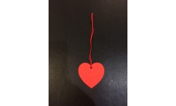 TG5 - Red Heart Strung Gift Tag 48mm