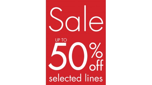 SBA413 A4 Window Banner - Up to 50% off Selected Lines