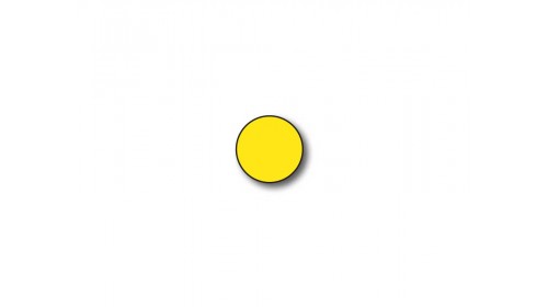 CD1 Coloured Circular Labels - Yellow