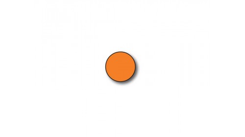 CD8 Coloured Circular Labels - Orange