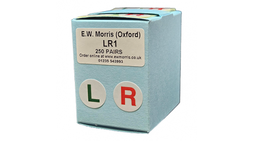 LR1 Contact Lens Packaging Labels x 500 (250 of each)