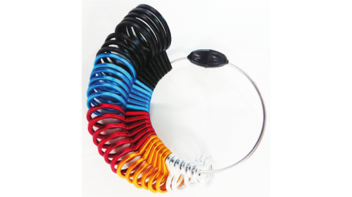 MRG1 Coloured Economy Metal Ring Gauge, Full Sizes A-Z + 6