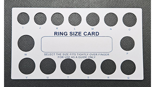 RSC Ring Size Card 