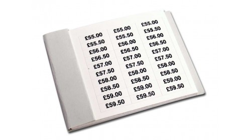 TBS3 Style 3 UK Sterling Price Ticket Books