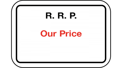 ST010 R.R.P./Our Price Sale Ticket 25 x 17mm